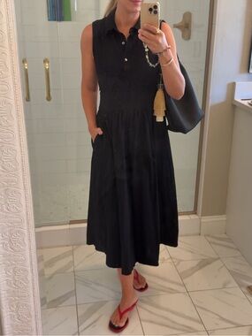 Tuckernuck Black Mikaela Midi Dress